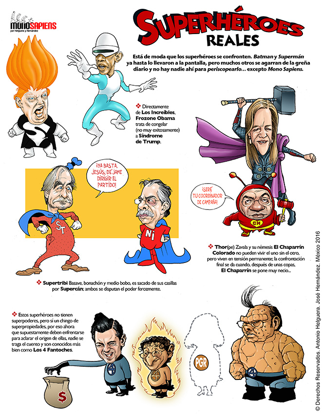 Superhéroes reales. Domingo 3 de abril de 2016